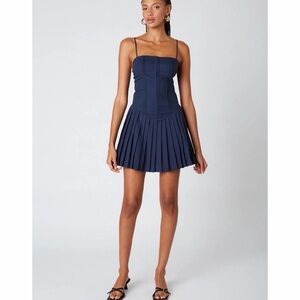 NIA Rosemary Mini Dress in Navy